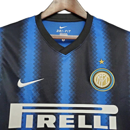 Camisa Inter de Milão Retrô 10/11 - Preta e Azul