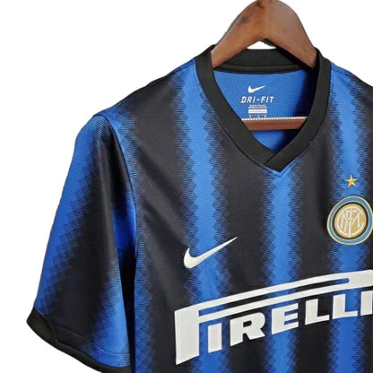 Camisa Inter de Milão Retrô 10/11 - Preta e Azul