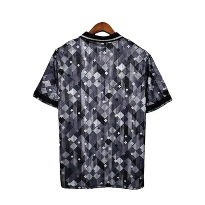 Camisa Inglaterra Retrô 1990 Preta e Branca