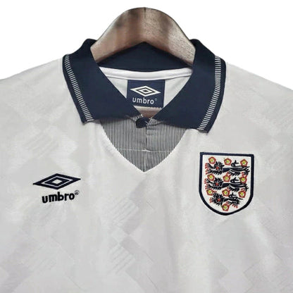 Camisa Inglaterra Retrô 1990 Branca