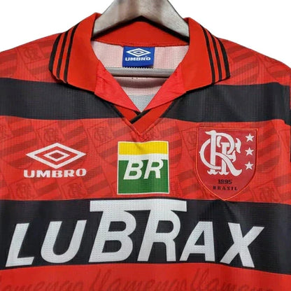 Camisa Flamengo Retrô 1995 Vermelha e Preta