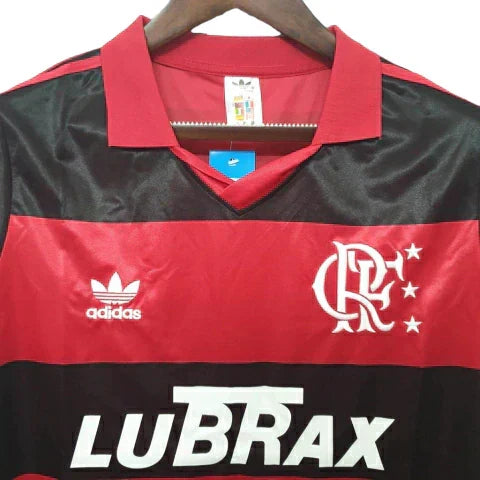Camisa Retrô Flamengo I Home 1990/91 Masculino Vermelho e Preto