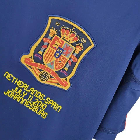 Camisa Espanha Retrô 2010 Azul