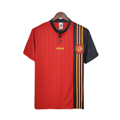 Camisa Espanha Retrô 1996 Vermelha