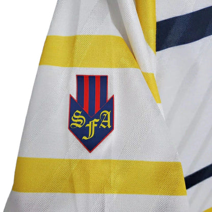 Camisa Escócia Retrô 1988/1991 Branca e Amarela