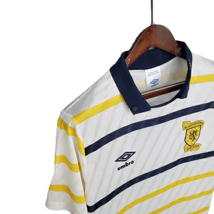 Camisa Escócia Retrô 1988/1991 Branca e Amarela