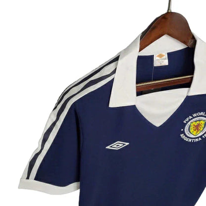 Camisa Escócia Retrô 1978 Azul