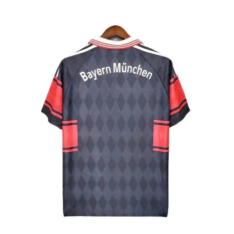 Camisa Bayern Retrô 1997/1999 Preta e Vermelha