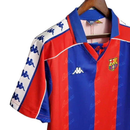 Camisa Barcelona Retrô 92/95 - Azul e Grená