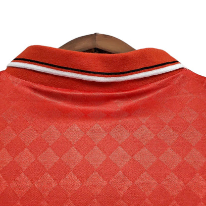 Camisa Ajax Retrô 1990-1992 Vermelha e Branca