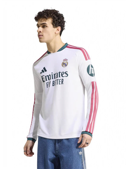 Camisa Real Madrid Home Manga Longa 26/27 - Torcedor Masculina