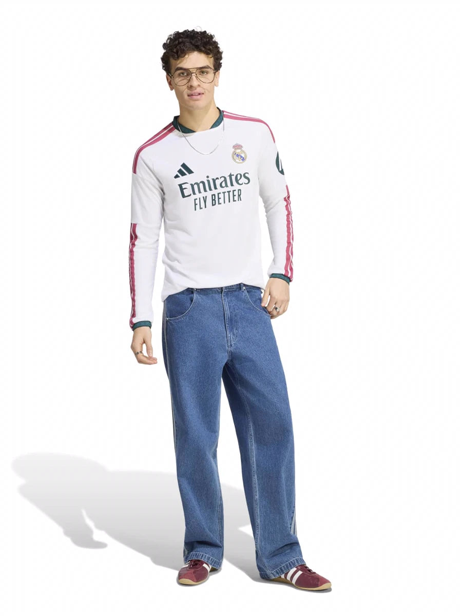 Camisa Real Madrid Home Manga Longa 26/27 - Torcedor Masculina