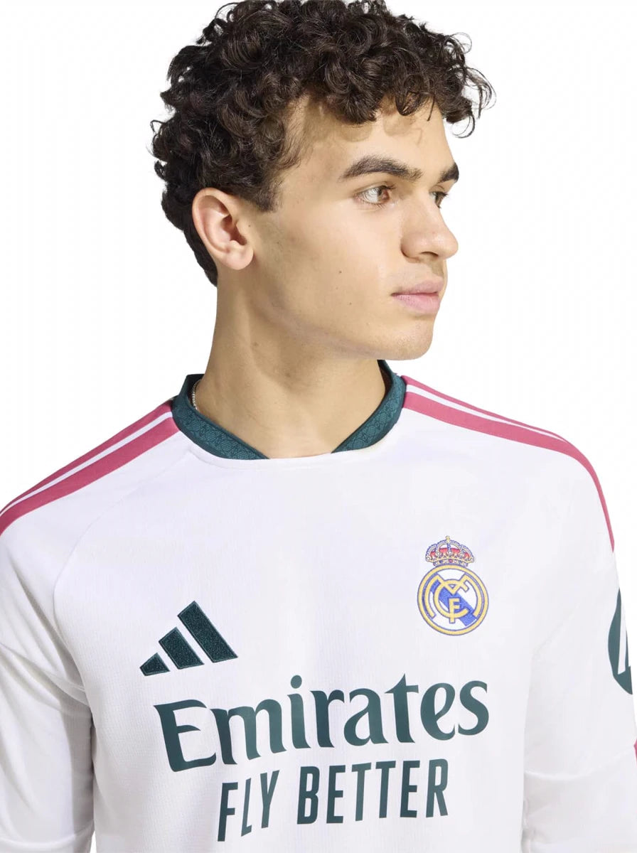 Camisa Real Madrid Home Manga Longa 26/27 - Torcedor Masculina